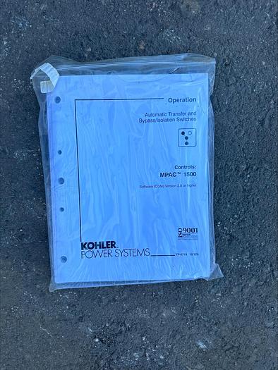 Used Kohler 260 Amp Automatic Transfer Switch ATS for standby generator