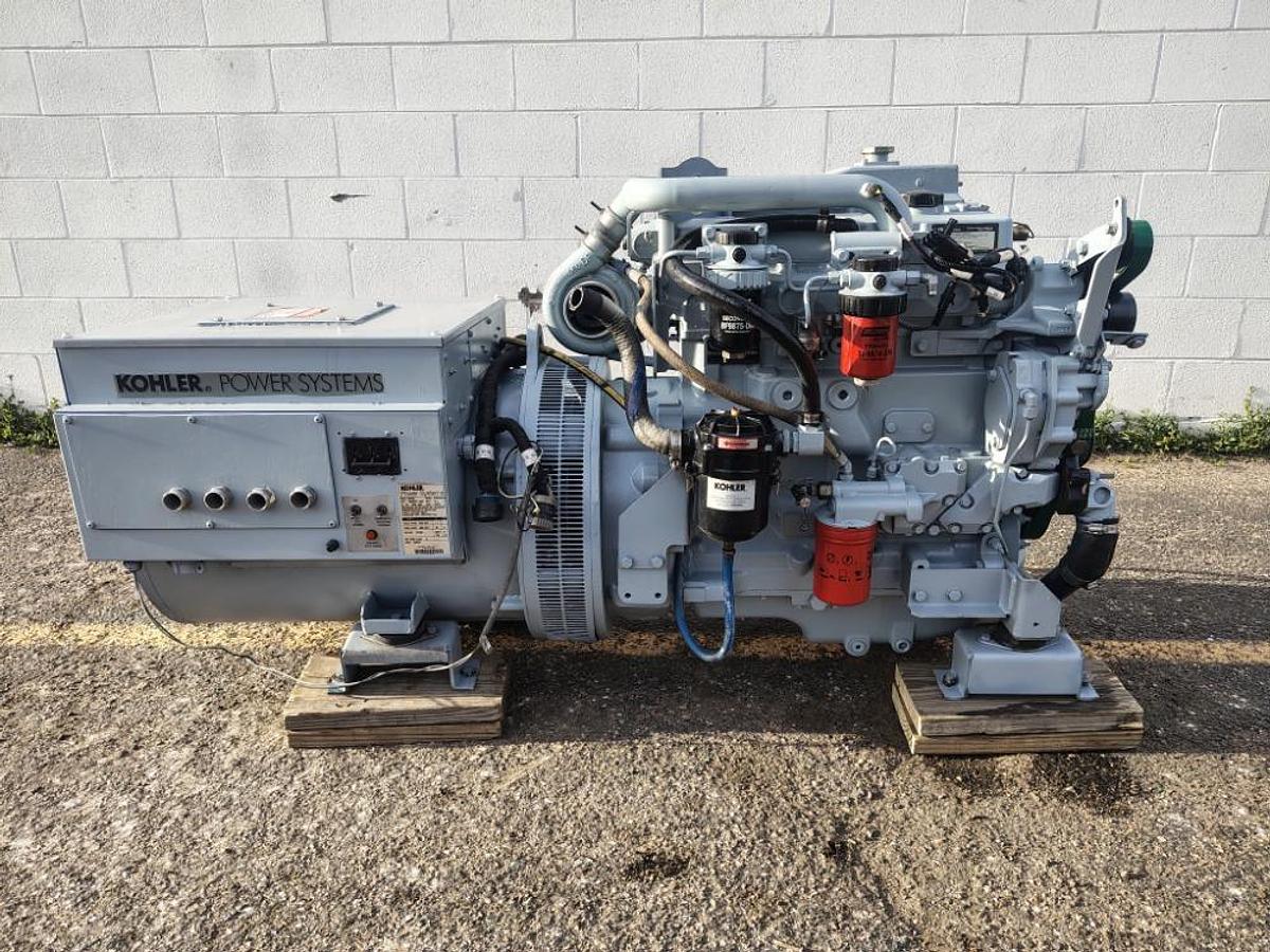 Used Kohler 65EOZC Marine Diesel Generator Large Boat Ship 65kW 3 phase