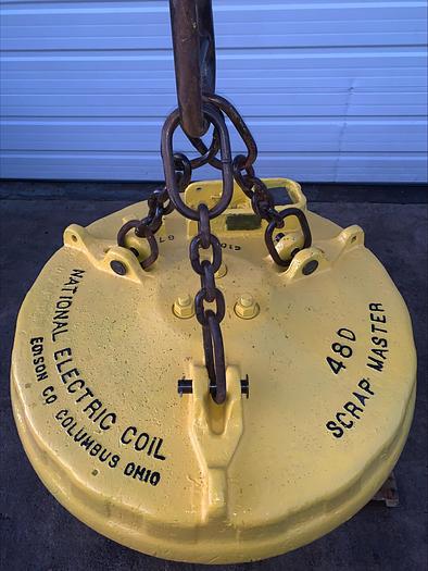 Used Walker ScrapMaster 48" 48D Scrap Metal Lifting Magnet 230v