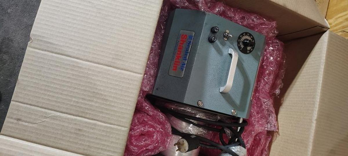 Used Sealed Air Shanklin Selvage Winder 01/10 W 80" Conveyor W 4 Ink Coders & Mini Mover Conveyors