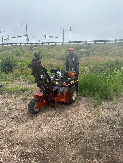 Used Ditch Witch 1820 H Walk Behind 48" Trencher w Trailer 18 HP Vermeer W boring att