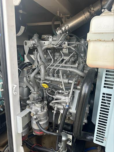 Used MQ MultiQuip WhisperWatt 45 KVA 36 Kw towable generator DCA-45SSIU4F 4422 HRS