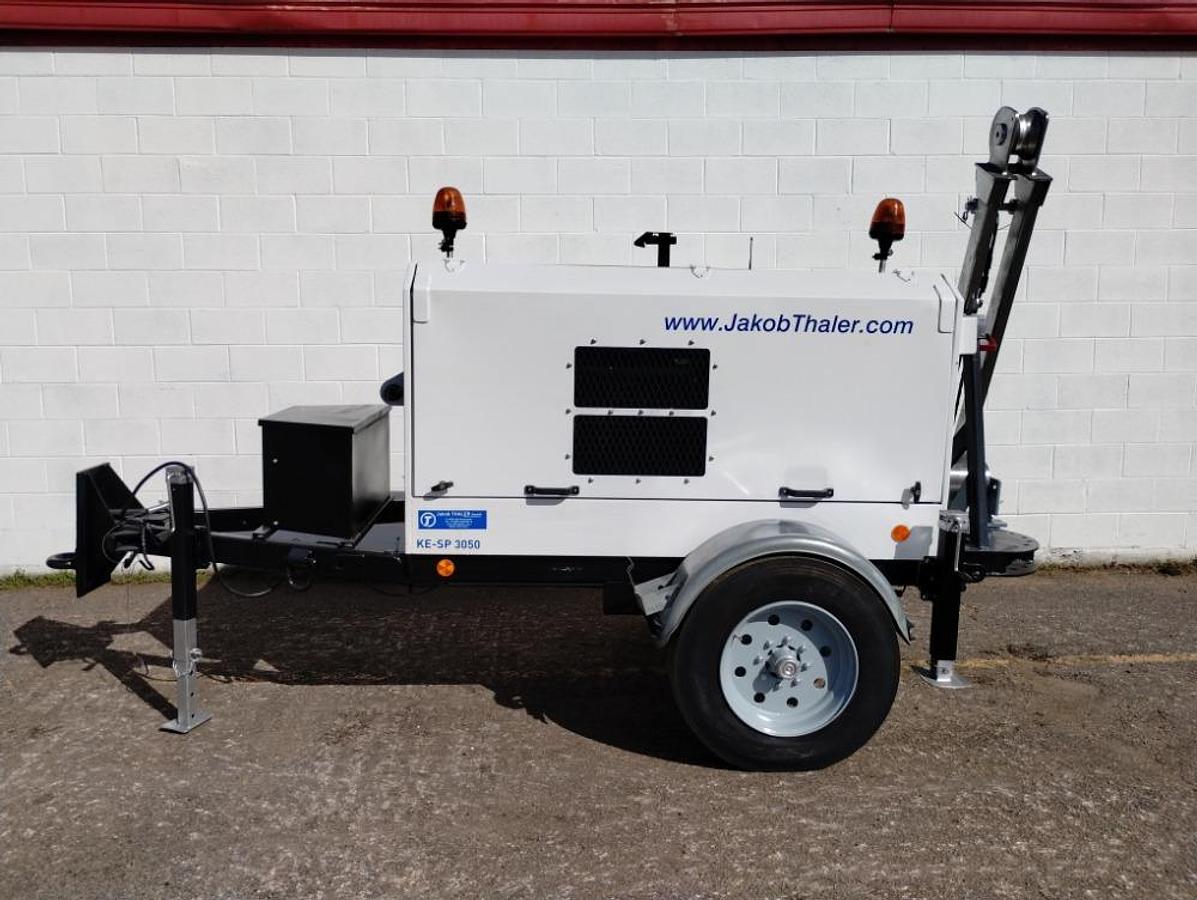 Used Thaler KE-SP-3050 Underground Cable Puller Trailer 11,000 lb 752 Hr Manhole