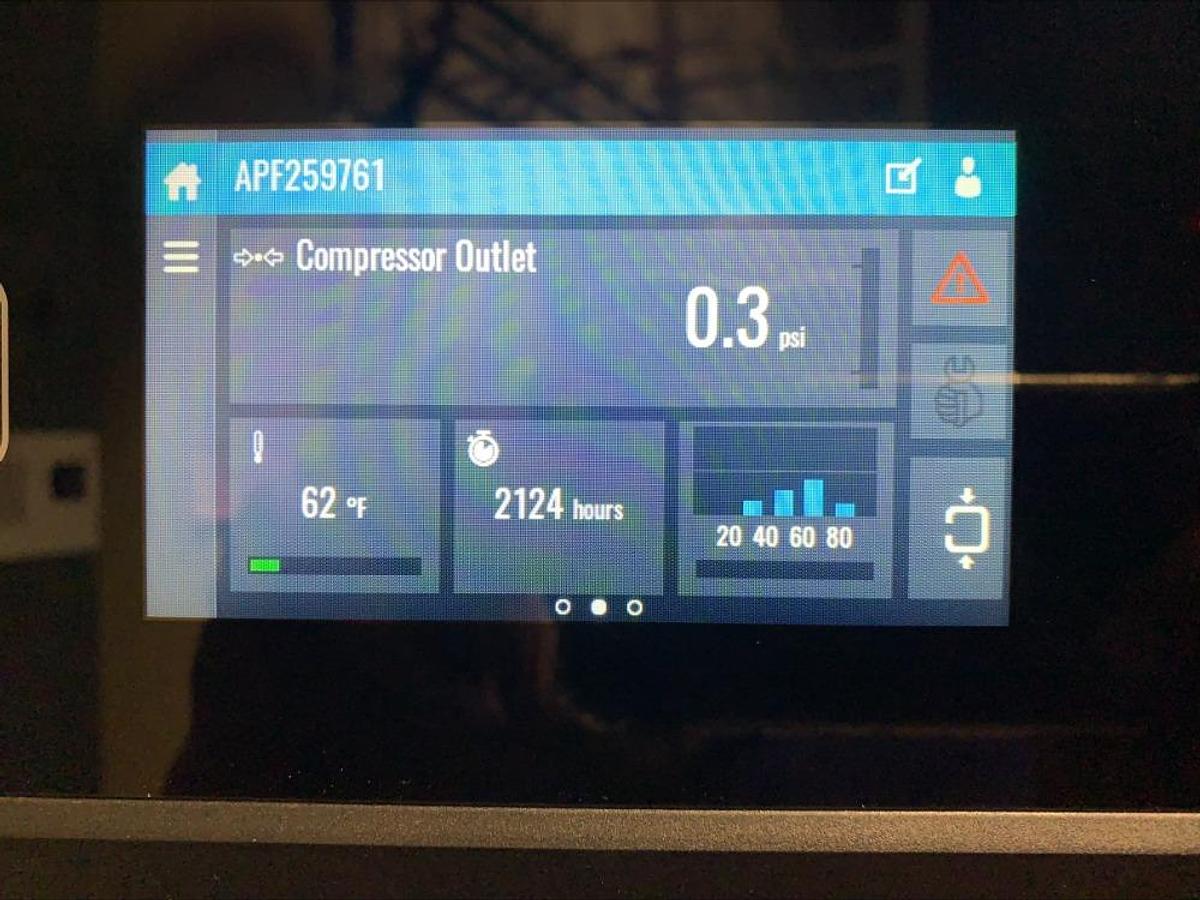 Used 2022 Atlas Copco ZA5VSD Oil Free VSD Rotary Screw Air Compressor 2124 Hrs 335 HP