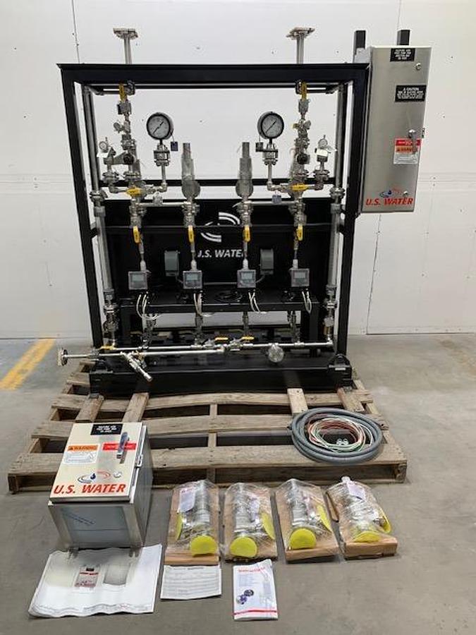 Used New US Water Chemical Feed Pump Skid Multi-Valve Filtration System Irrigation 