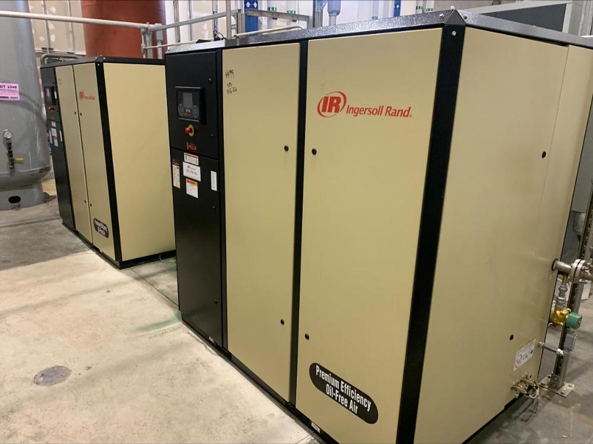 Used 2022 Ingersol Rand IR IRN100H OF Oil Free Oil Less 100 Hp Rotary Screw Air Compressor