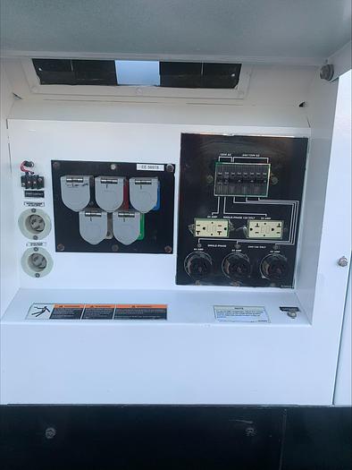 Used MQ MultiQuip WhisperWatt 70 KVA 56 Kw towable generator DCA-70SSIU4F 2576 HRS