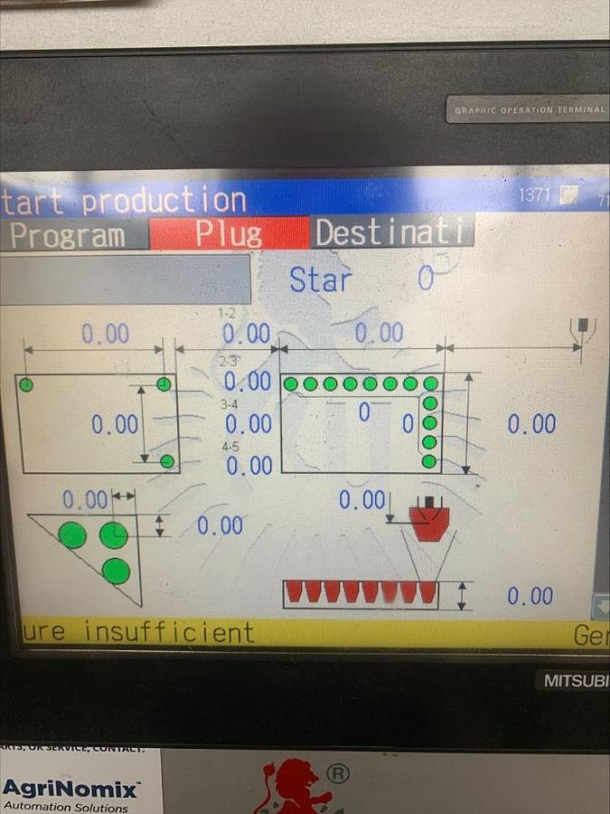 Used Urbinati RW32 Transplanter 4 Seedlings Robotic Programmable Transplanting 40K per Hr