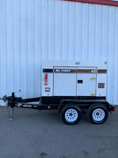 Used MultiQuip WhisperWatt MQ 45 KVA Towable Diesel Generator DCA-4SUS12