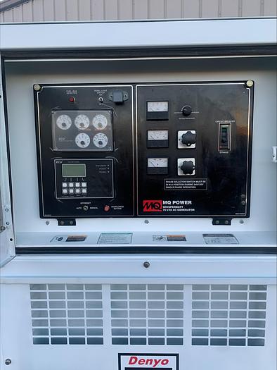 Used MQ MultiQuip WhisperWatt 70 KVA 56 Kw towable generator DCA-70SSIU4F 2576 HRS