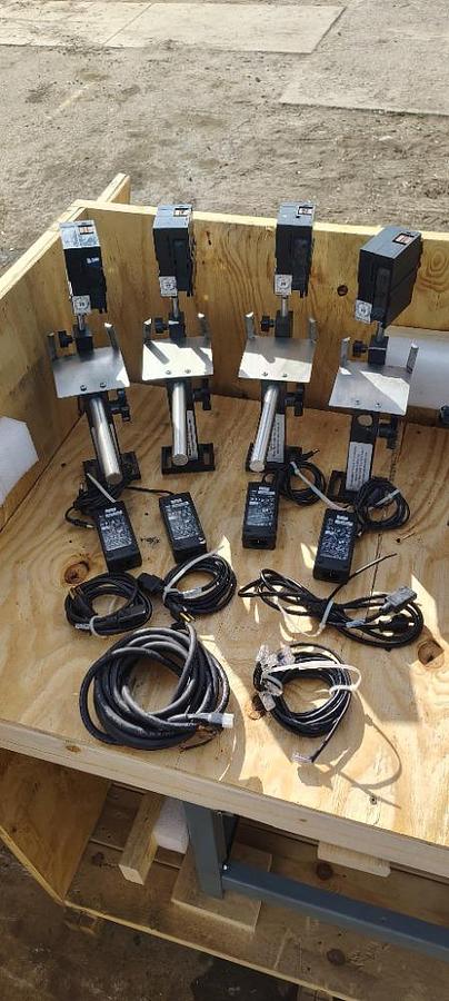 Used Sealed Air Shanklin Selvage Winder 01/10 W 80" Conveyor W 4 Ink Coders & Mini Mover Conveyors