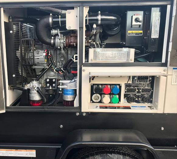 Used 2019 MQ MultiQuip WhisperWatt 25 KVA Towable Generator DCA-25SSIU4F 1269 HRS