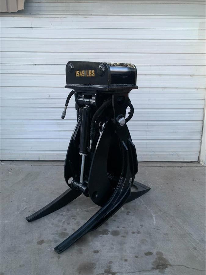 Used 2020 Rotobec 6606HDRA hydraulic rail tree forest grapple attachment Heavy Duty 50k capacity