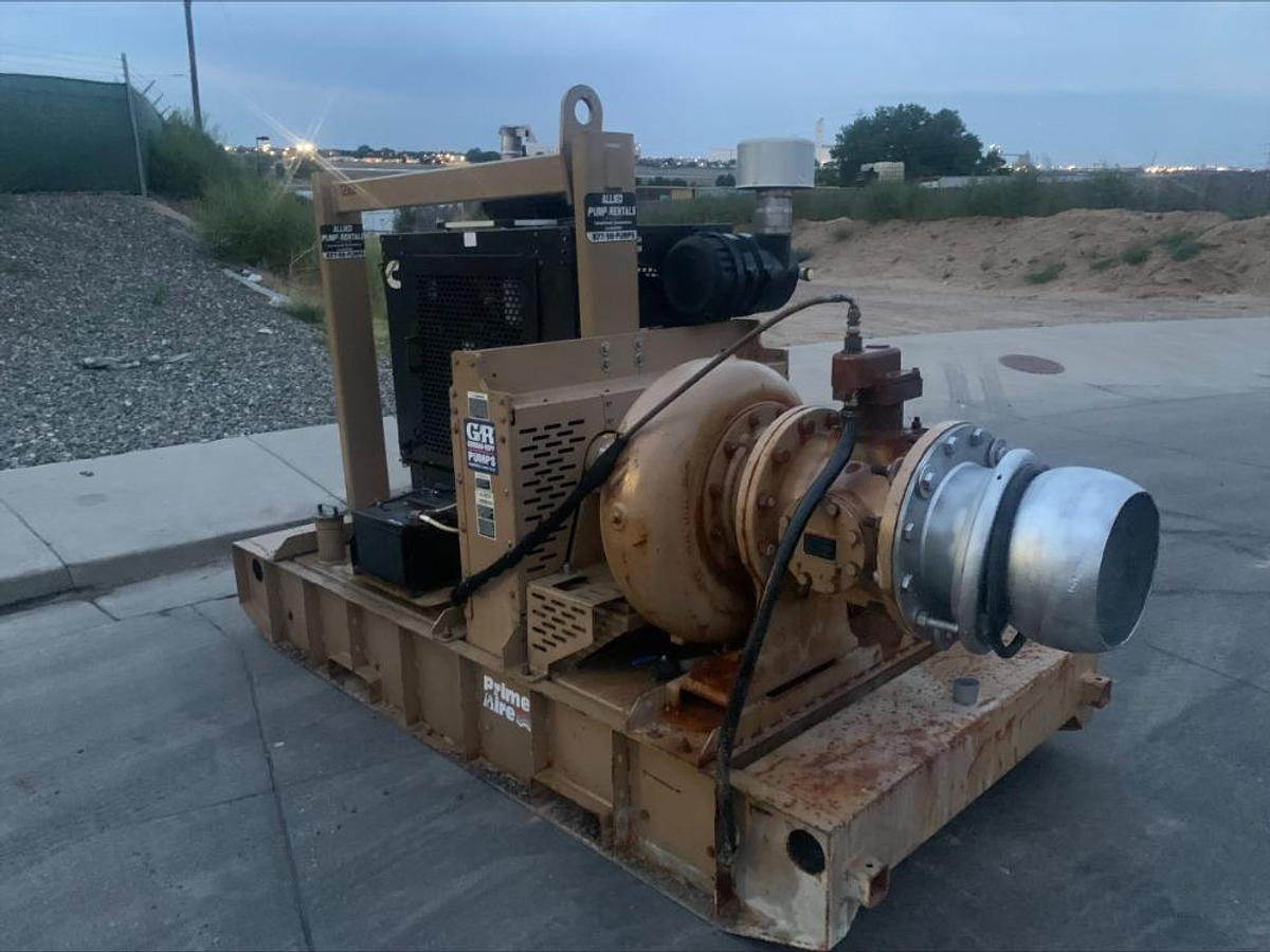 Used 2016 Gorman Rupp PA12A60-B 12" Water Pump Prime Aire Diesel 130 Hp Cummins 6031 Hrs