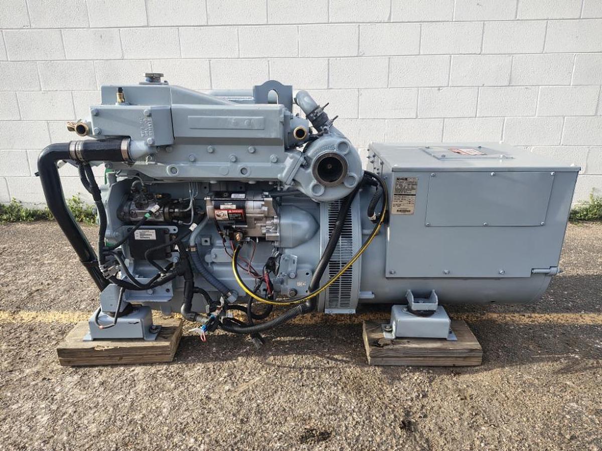 Used Kohler 65EOZC Marine Diesel Generator Large Boat Ship 65kW 3 phase