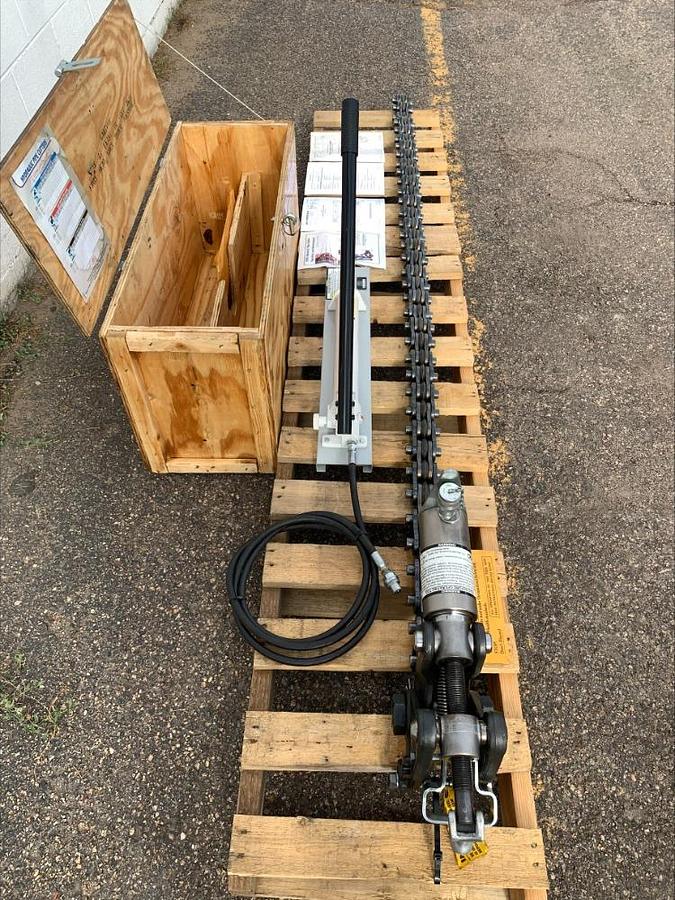 Used Wheeler Rex 5590 Hydraulic Soil Pipe Cutter Cutting Cast Concrete Tile 6"-36"
