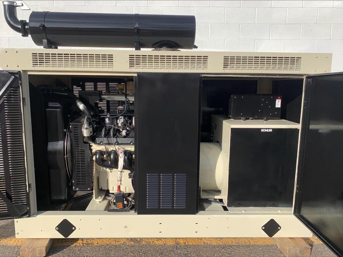 Used Kohler 125RZG 125Kw Standby & Prime Natural Gas Propane Generator 676 Hrs