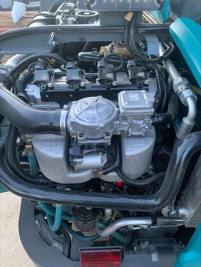 Used Tennant S30 LPG Ride On Sweeper Pick Up Broom Enclosed Cab w Heat AC