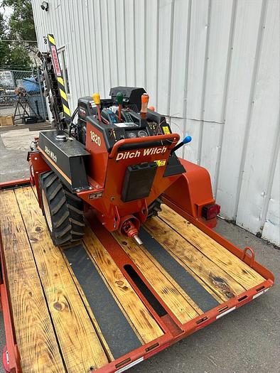 Used Ditch Witch 1820 H Walk Behind 48" Trencher w Trailer 18 HP Vermeer W boring att