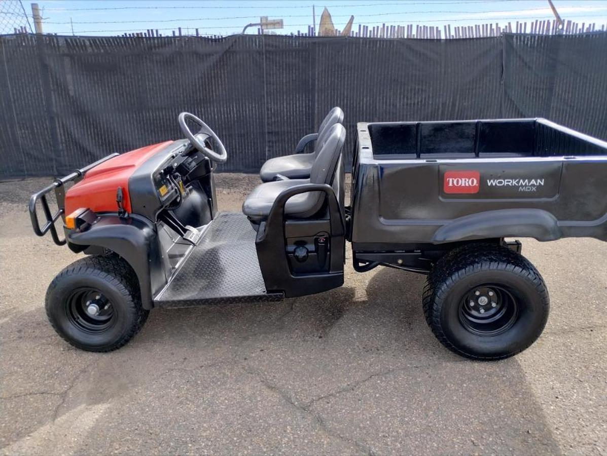 Used 2020 Toro Workman MDX Utility Vehicle Trailer w Power Dump 1032 Hrs