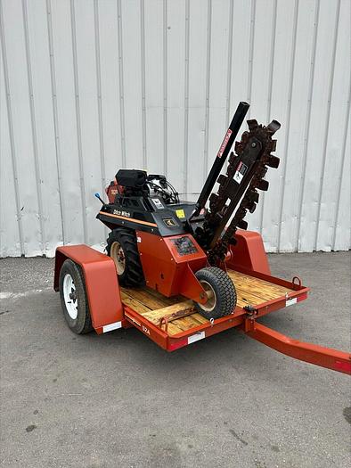 Used Ditch Witch 1820 H Walk Behind 48" Trencher w Trailer 18 HP Vermeer W boring att