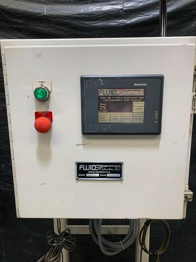 Used Graco Fluid Automation Meter Mix Silicone Metering Mixing Systems 633 620 & SR657