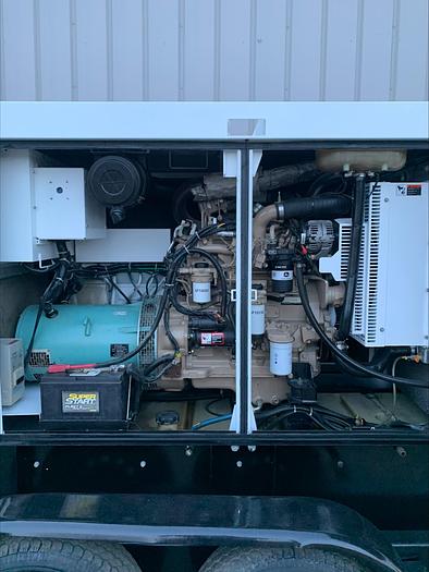 Used MQ MultiQuip WhisperWatt 70 KVA 56 Kw towable generator DCA-70SSIU4F 5259 HRS