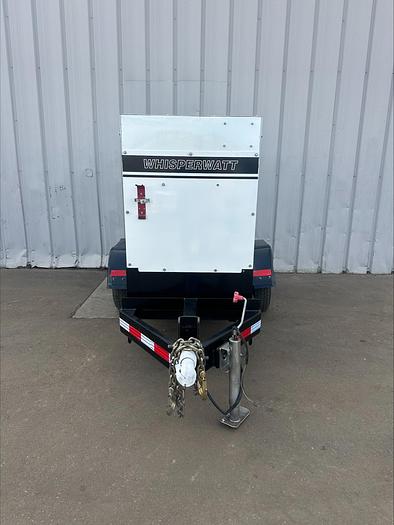 Used MQ MultiQuip WhisperWatt 25 KVA 20 Kw towable generator DCA-25SSIU4F 2487 HRS