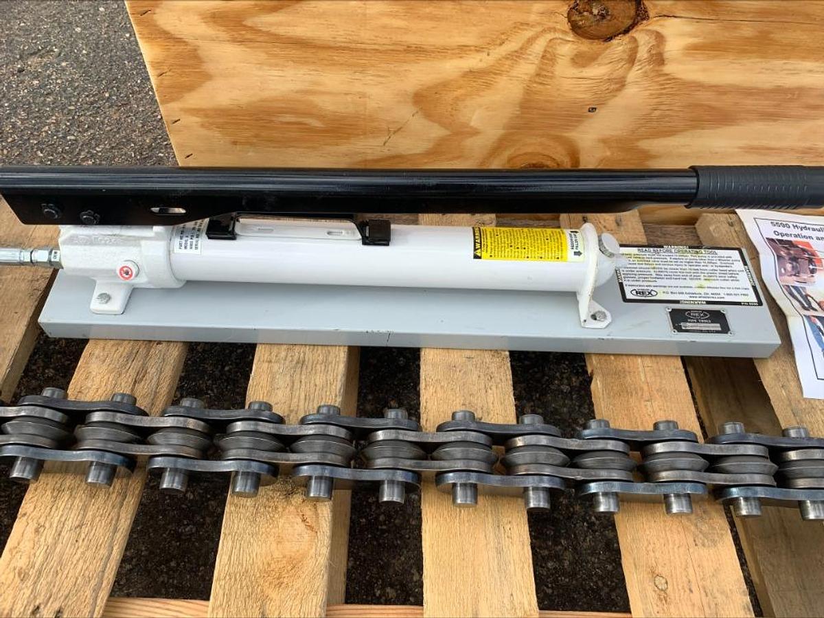 Used Wheeler Rex 5590 Hydraulic Soil Pipe Cutter Cutting Cast Concrete Tile 6"-36"