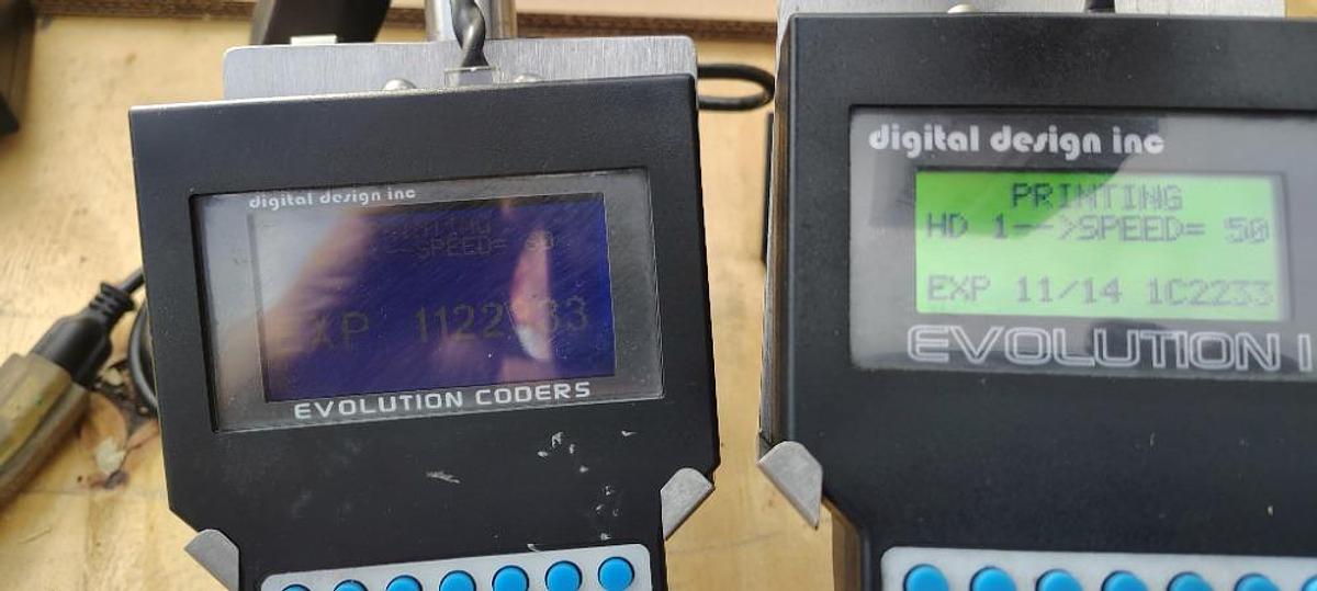 Used Sealed Air Shanklin Selvage Winder 01/10 W 80" Conveyor W 4 Ink Coders & Mini Mover Conveyors