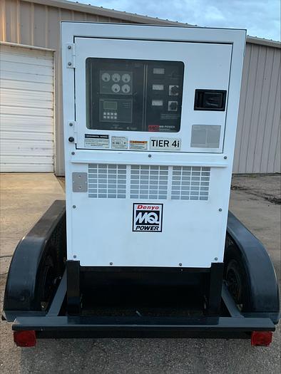Used MQ MultiQuip WhisperWatt 70 KVA 56 Kw towable generator DCA-70SSJU4i 4753 HRS