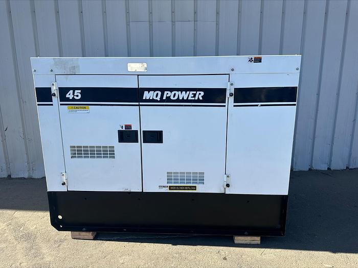 Used MQ MultiQuip WhisperWatt 45 KVA 36 Kw towable generator DCA-45SSIU4F 2163 HRS