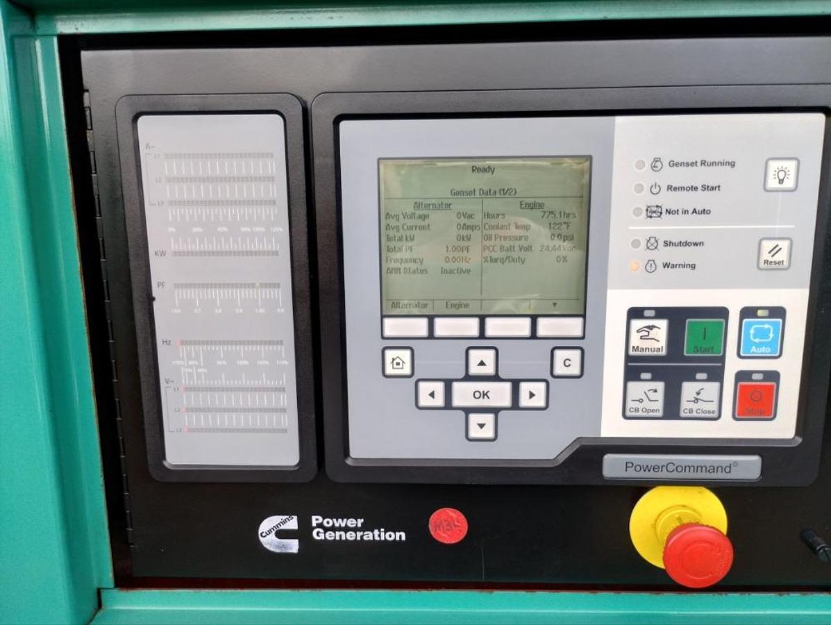 Used Cummins Onan 350DFCC 350 Kw Diesel Standby or Prime Generator 775 Hrs