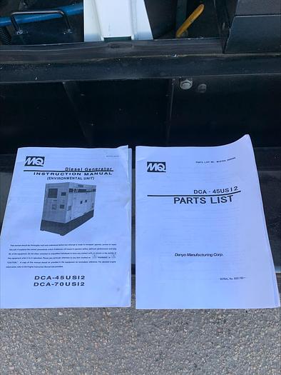 Used MultiQuip WhisperWatt MQ 45 KVA Towable Diesel Generator DCA-4SUS12