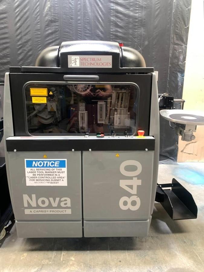 Used Spectrum Technologies Nova 840 UV Laser Wire Marking Marker Labeling System