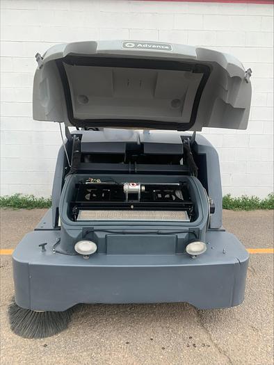Used Advance SW8000 Ride on Sweeper Kubota 77" Warehouse Parking Lot indoor/outdoor 368 HRS