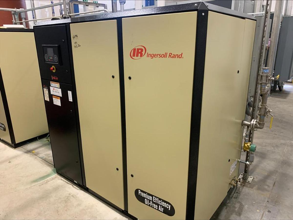 Used 2022 Ingersol Rand IR IRN100H OF Oil Free 100 Hp VSD Rotary Screw Air Compressor