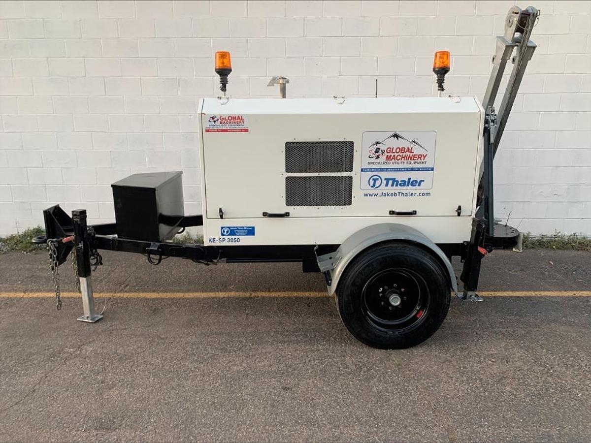 Used Thaler KE-SP3050 Underground Cable Puller 11,000 Lb Capacity 130 Hours!!! Remote/Printer