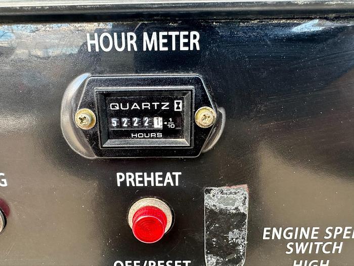 Used MQ MultiQuip WhisperWatt 25 KVA 20 Kw towable generator DCA-25SSIU4F 5222 HRS