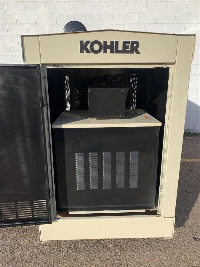 Used Kohler 125RZG 125Kw Standby & Prime Natural Gas Propane Generator 676 Hrs