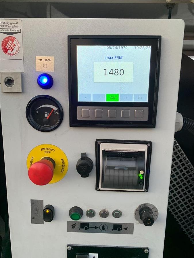 Used Thaler KE-SP3050 Underground Cable Puller 11,000 Lb Capacity 130 Hours!!! Remote/Printer