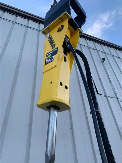 Used 2018 Indeco HP1000 Hydraulic Breaker Hammer Excavator Attachment w Wain Roy A Style Quick Connect Mount