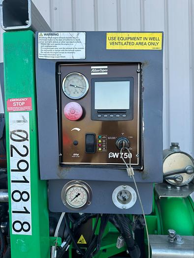 Used 2019 Atlas Copco PAS 100 HF YD 4" Diesel Towable Water Dewatering Pump 847 Hours