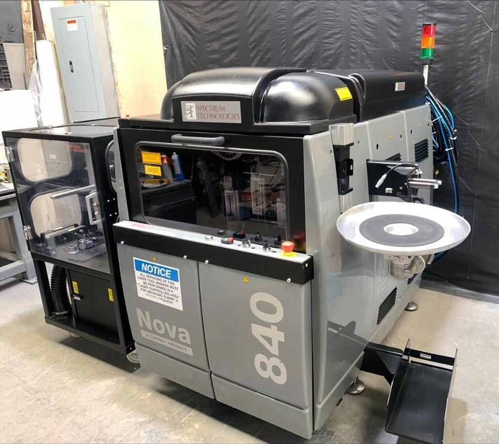 Used Spectrum Technologies Nova 840 UV Laser Wire Marking Marker Labeling System
