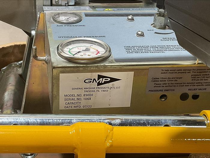 New GMP 89000 Tornado Cable Blowing Blower Machine w Hydraulic Power Pack