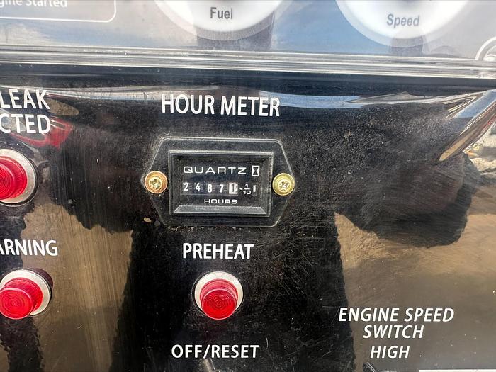 Used MQ MultiQuip WhisperWatt 25 KVA 20 Kw towable generator DCA-25SSIU4F 2487 HRS