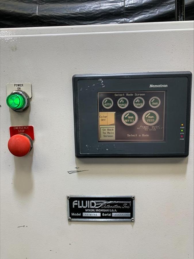 Used Graco Fluid Automation Meter Mix Silicone Metering Mixing Systems 633 620 & SR657