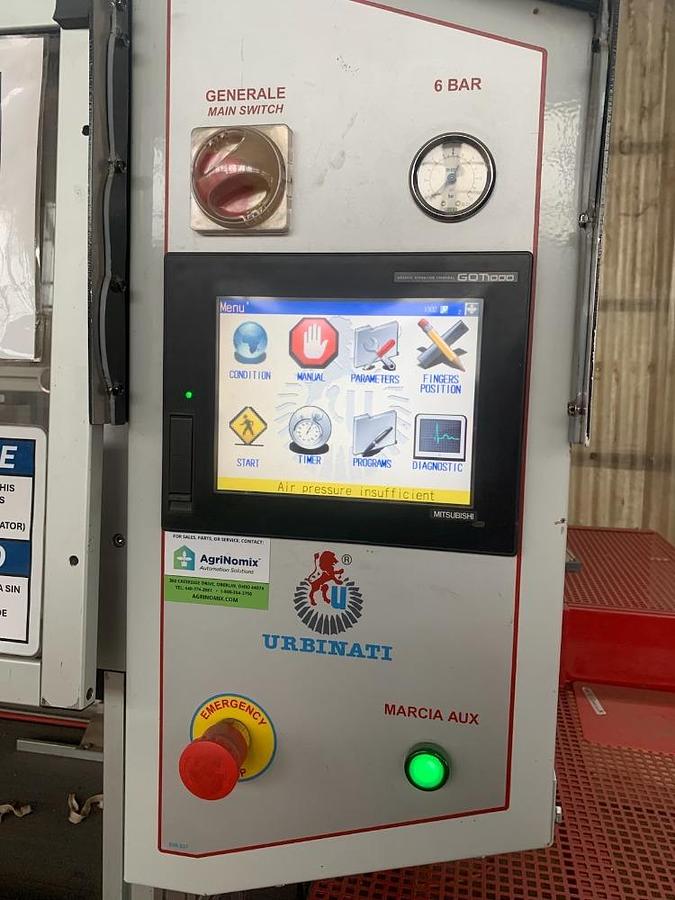 Used Urbinati RW32 Transplanter 4 Seedlings Robotic Programmable Transplanting 40K per Hr