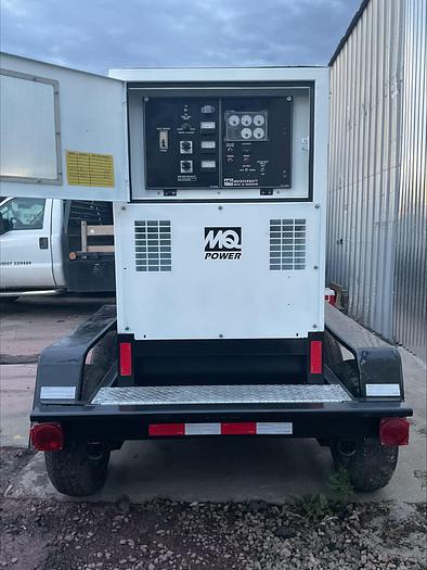 Used MQ MultiQuip WhisperWatt 45 KVA 36 Kw towable generator DCA-45SSIU4F 5280 HRS