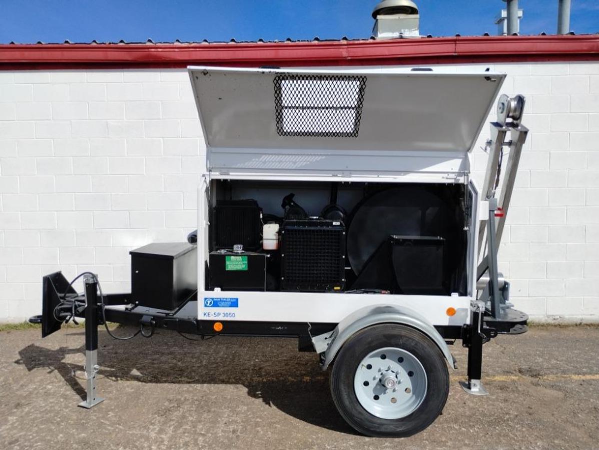 Used Thaler KE-SP-3050 Underground Cable Puller Trailer 11,000 lb 752 Hr Manhole
